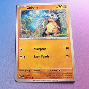 cubone - 076/159 (common) — pokemon: journey together